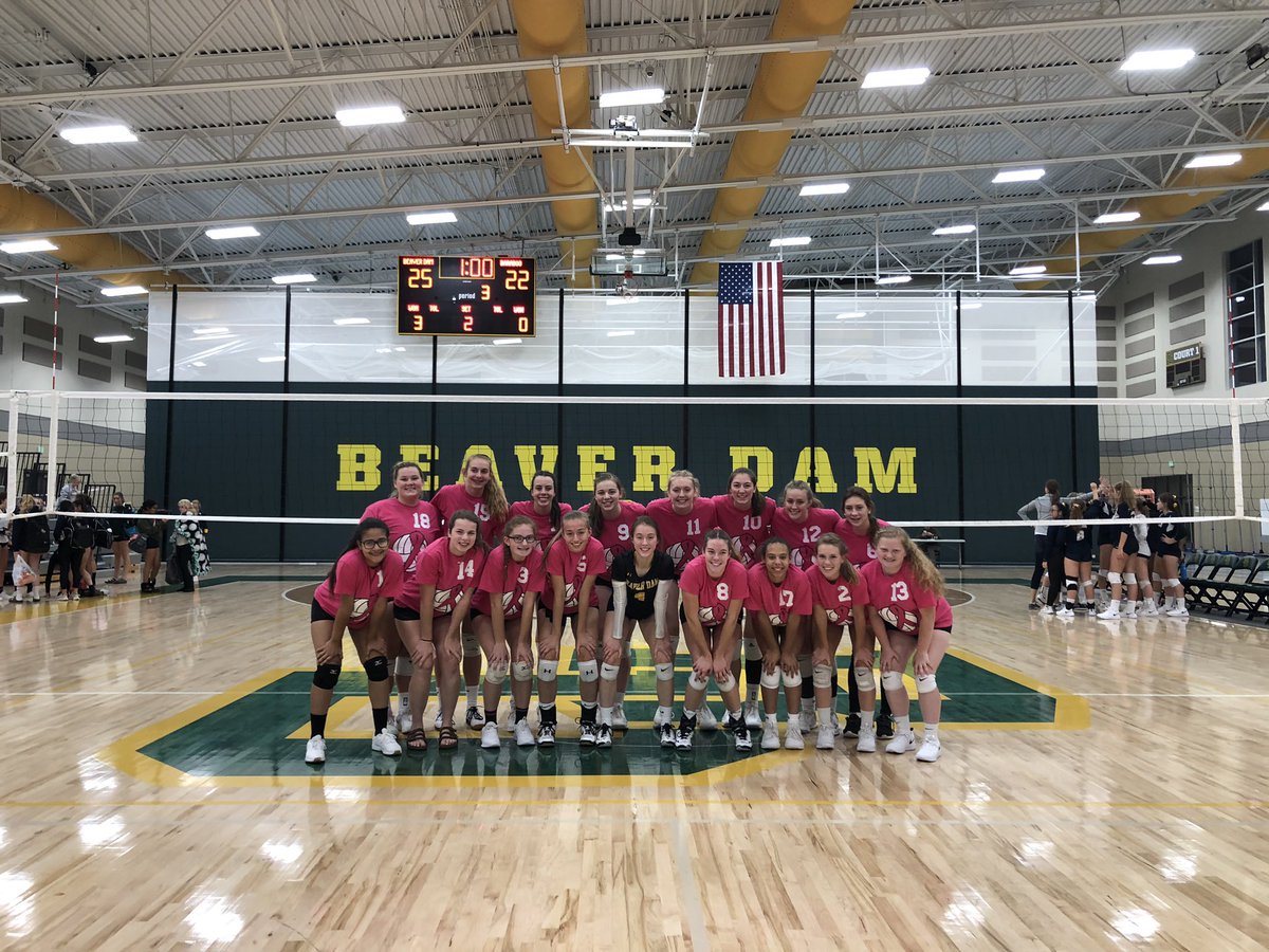 BeaverDamVB's tweet image. BD takes the match from Baraboo moving to 2-2 in conference. Big two day tournament starts tomorrow in Milwaukee. Thank you to everyone who came out to support Dig for a Cause! #breastcancerawareness #bdvb