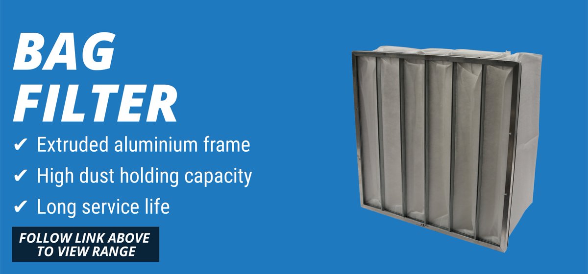 BisonFilters's tweet photo. Bag Filters by Bison Filters

Checkout our high quality Bag Filters featuring an extended aluminium frame and high dust holding capacity, our Bag Filters are durable, and ideal for Prefilter, HVAC and Industrial applications | G4 Filter Class | Max Temp: 7 https://t.co/eLJUopvjGR https://t.co/eZhnT8dRw9