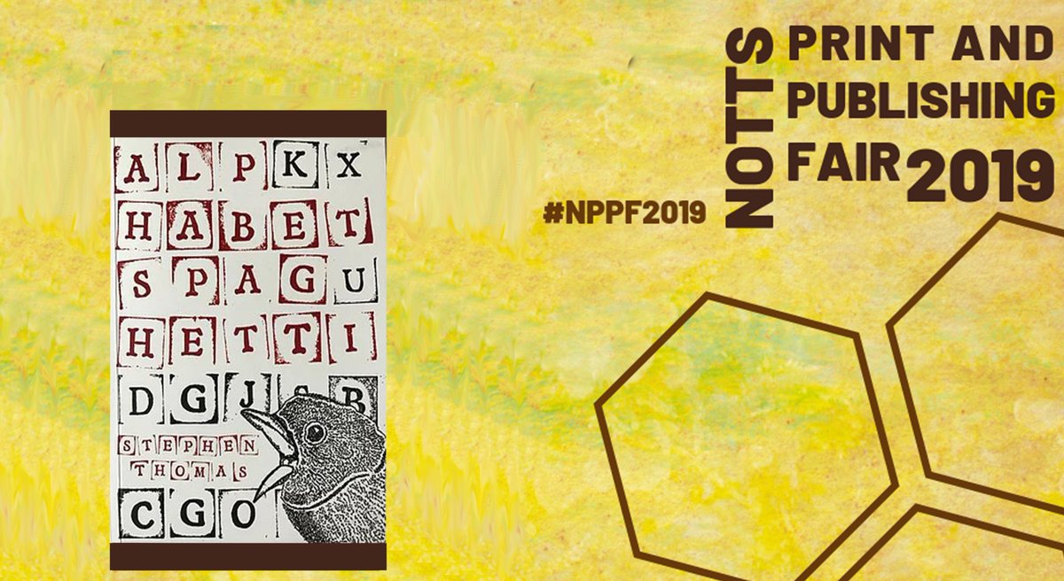 Stephen Thomas has created a quirky book of illustrated poetry entitled 'Alphabet Spaghetti'. The project was supported by the creative management team at The Big White Shed in the East Midlands.

bigwhiteshed.co.uk/project-09

#NPPF19 #nottsfair #printfair #bookfair #poetry