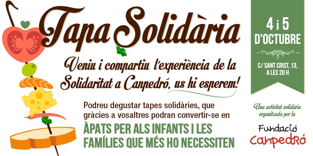 Bon dia! Arriba la #festamajor d'#Hostafrancs! I això vol dir que torna la #TapaSolidària de #Canpedró 🤤🤩😎
<a href="/FMHostafrancs/">FMHostafrancs</a> #Barcelona