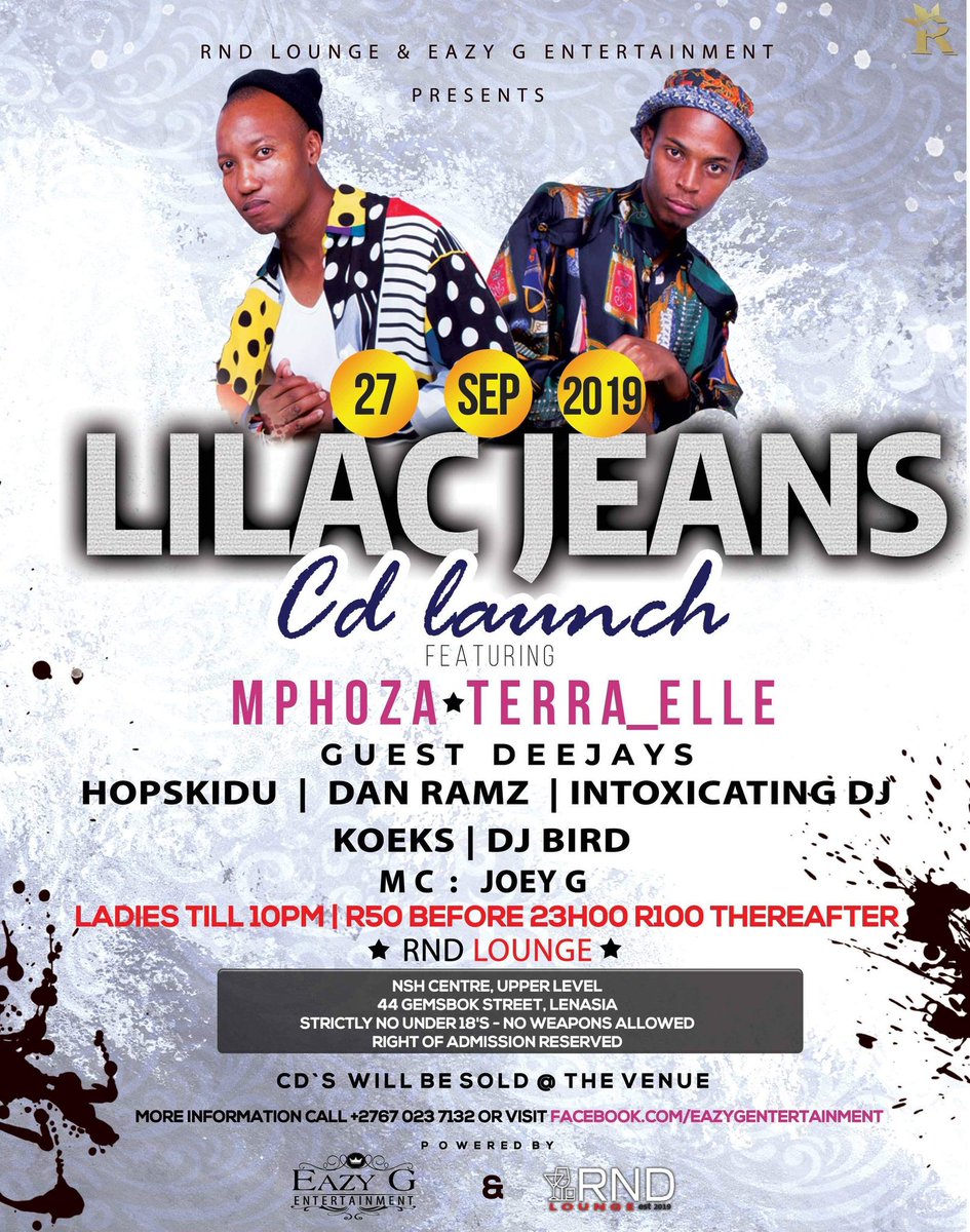 Southside invasion it is 2nyt at RND LOUNGE(LENASIA,JHB) ft <a href="/lilacjeans_Sa/">Lilac Jeans</a> <a href="/DanielRamasodi/">Dan Ramz</a> <a href="/Terra_elle/">Terra elle</a> <a href="/DjMphoza/">#TheRetro</a> <a href="/KoeksMSA/">KoeksM SA🇿🇦</a> @INTOXICATINGDJ

#JoburgSouth

#EAZY_G_ENTERTAINMENT