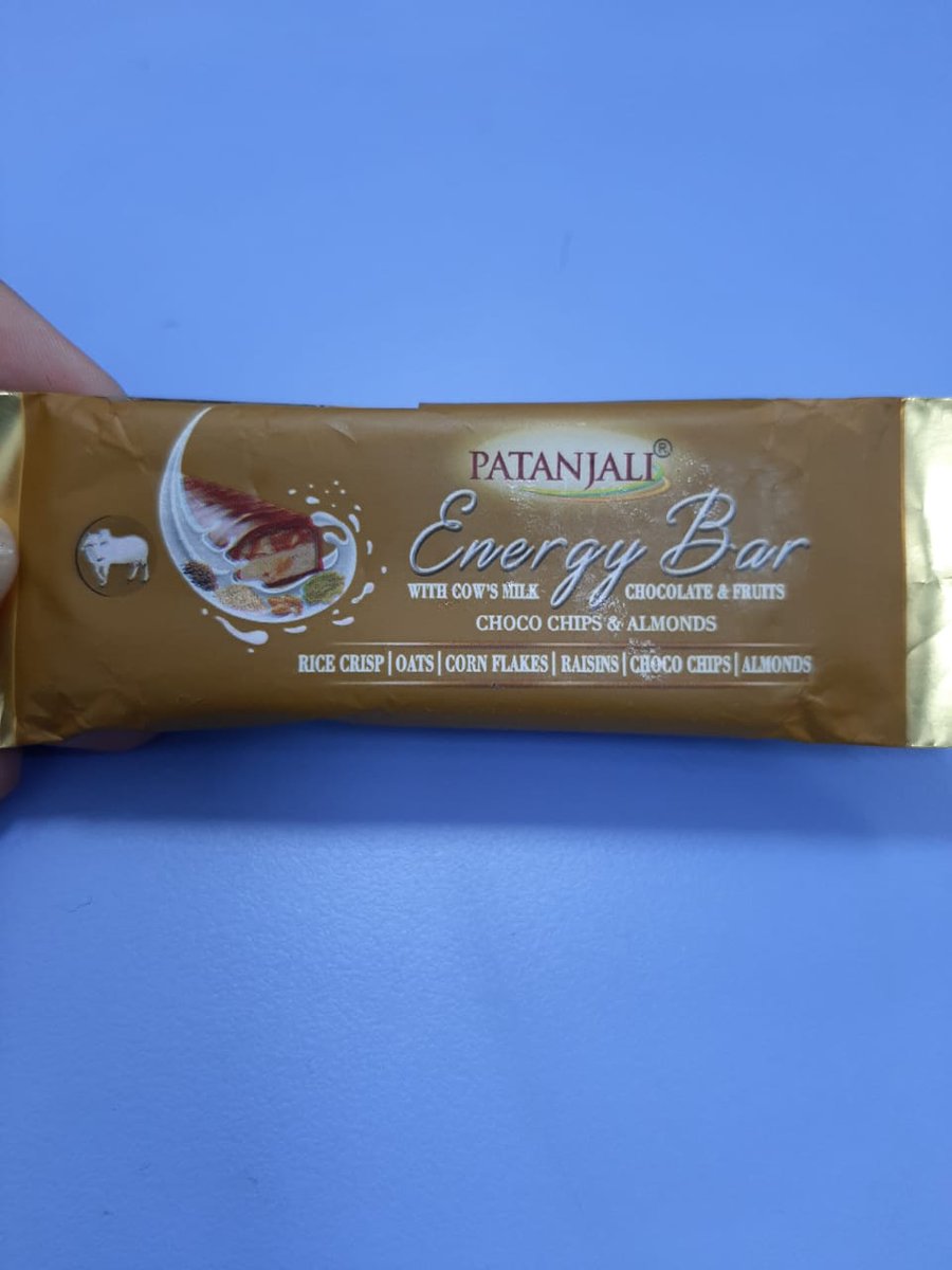ishi_aga27's tweet photo. Disappointed.
Thanks #Patanjali for this prakriti ka ashirwad.
(Found a dead fly in Patanjali energy bar)
@PypAyurved @fssaiindia @Ach_Balkrishna #PatanjaliProducts #babaramdev #fssai #foodsecurity #consumerhealth https://t.co/JyRdiQryIu