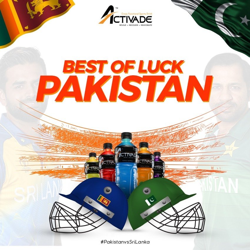 drinkactivade's tweet photo. Welcoming the Sir Lankan team with warm hearts &amp; high Hopes! May the Best Team Mean! 

#PakvSL #CricketComesHome #RiseAndRise #Pakistan https://t.co/kyKFMh5VfU
