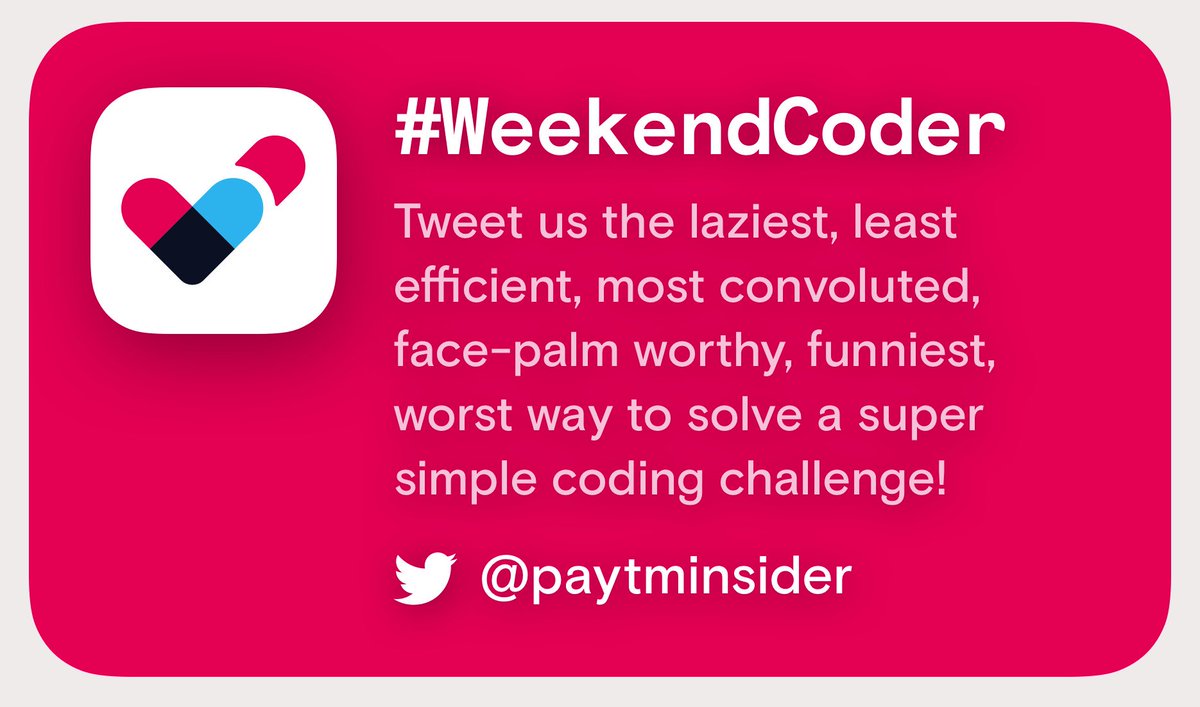 district_india's tweet image. Can you solve this #WeekendCoder challenge? Tag us in your answers with the hashtag #WeekendCoder!