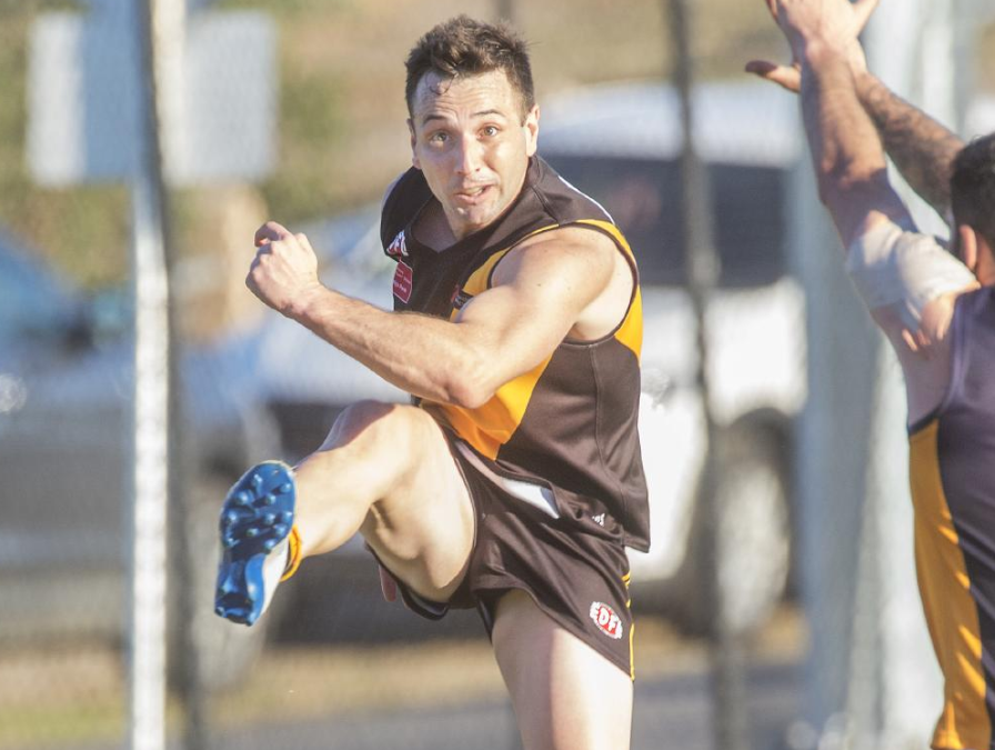 localfooty's tweet photo. Westmeadows skipper Robbie Castello has revealed he plans to extend his career for another “three or four” more seasons after claiming the EDFL Division 1 best-and-fairest: https://t.co/9VfvS4gIX6 https://t.co/XfGPSSehQa
