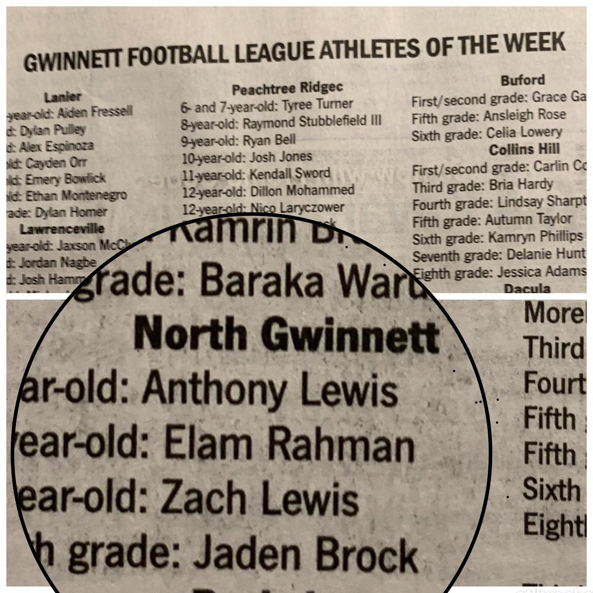 atlbrockstar's tweet photo. excited to learn my son was named @NGFA_Football 8th grade athlete of the week! thanks @GwinnettDaily for highlighting! #jwill21π https://t.co/cYNc8nUBlt