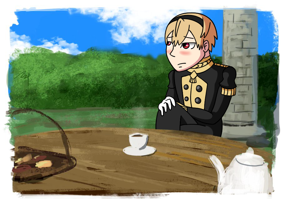 MT_Zuri's tweet photo. @Ippei_painter "Not to be ungracious, but...why did you invite me here?" https://t.co/zsTNal7Pf7