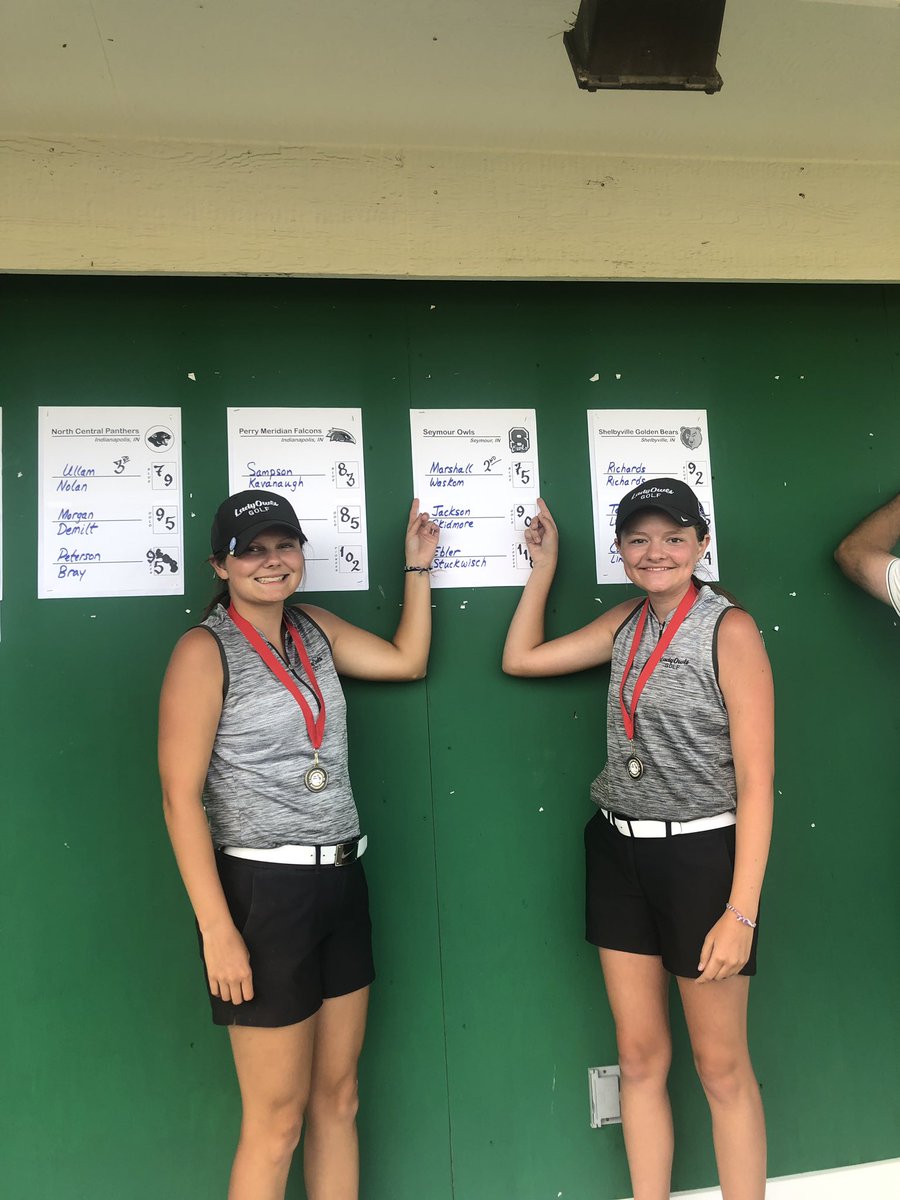 Jim Hoffman (@coachjimh) on Twitter photo Congratulations to these two amazing young ladies.
Laken Waskom academic All-state! Bridget Marshall academic All-state honorable mention. Seymour is so proud !
<a href="/indianahsgolf/">Indiana HS Golf</a> <a href="/SEYMOUROWLS1/">SEYMOUR ATHLETICS</a> <a href="/Trimp3/">Dylan Trimpe</a> Congratulations to these two amazing young ladies.
Laken Waskom academic All-state! Bridget Marshall academic All-state honorable mention. Seymour is so proud !
<a href="/indianahsgolf/">Indiana HS Golf</a> <a href="/SEYMOUROWLS1/">SEYMOUR ATHLETICS</a> <a href="/Trimp3/">Dylan Trimpe</a>