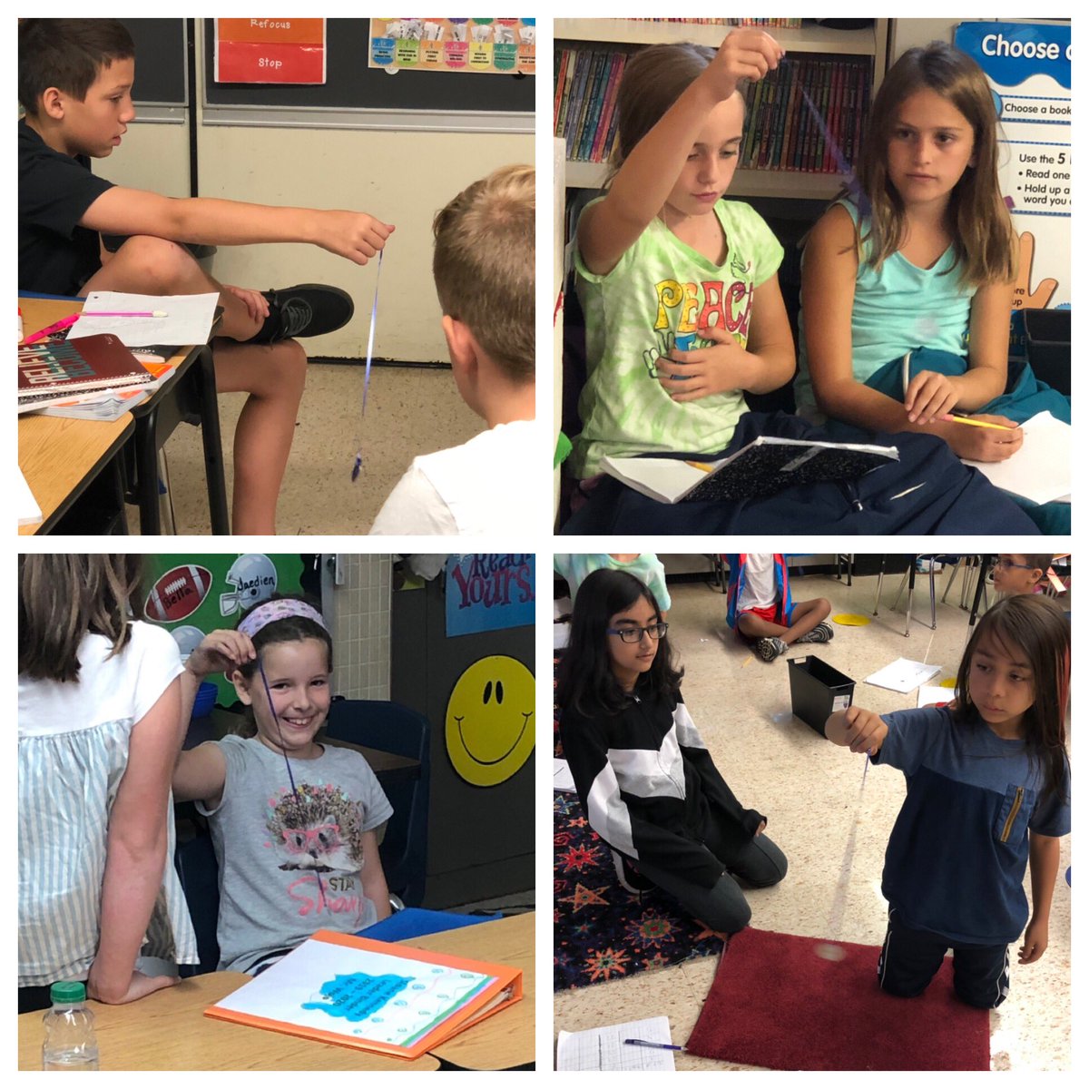 Wojo_Teach4WES's tweet image. Using all of the important skills we learned about in the first unit to conduct our pendulum swing experiment #consistenttests #analyzingdata #developingreasoning #4WES