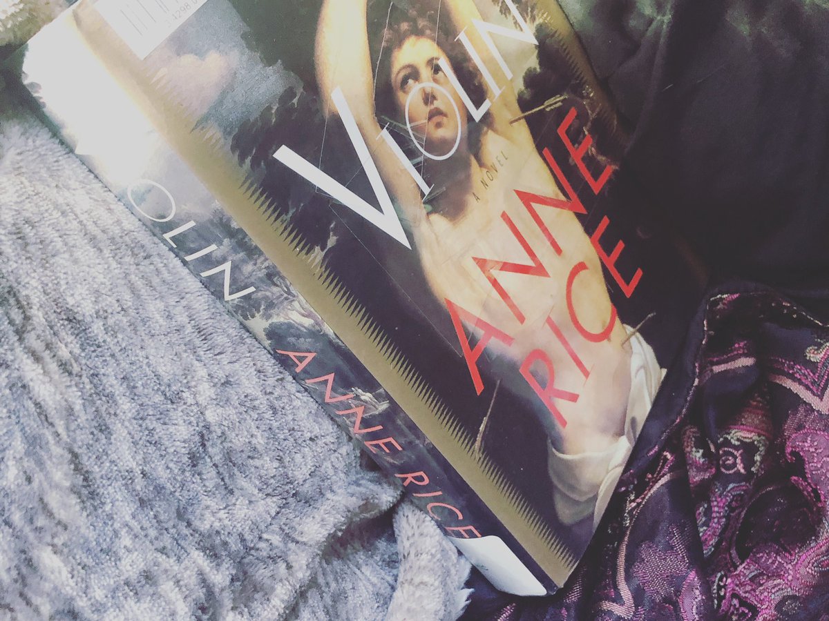 SpaceBabe3000's tweet photo. Anyone else enjoy some @AnneRiceAuthor  books? 
It’s like reading the fantasies of my mind and soul sometimes. Amazing author ❤️ 
#violin #annerice #booklovers #books #readingcommunity https://t.co/KpxflIjq3F