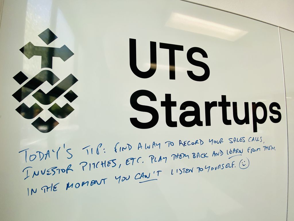 bigyahu's tweet photo. Today’s tip: find a way to record your sales calls, investor pitches, etc. Play back later. You’ll notice so much more about the good things and bad things you said and did because, in the moment, you can’t effectively pitch and observe your own performance. @UTSStartups https://t.co/NFCzlMmu77