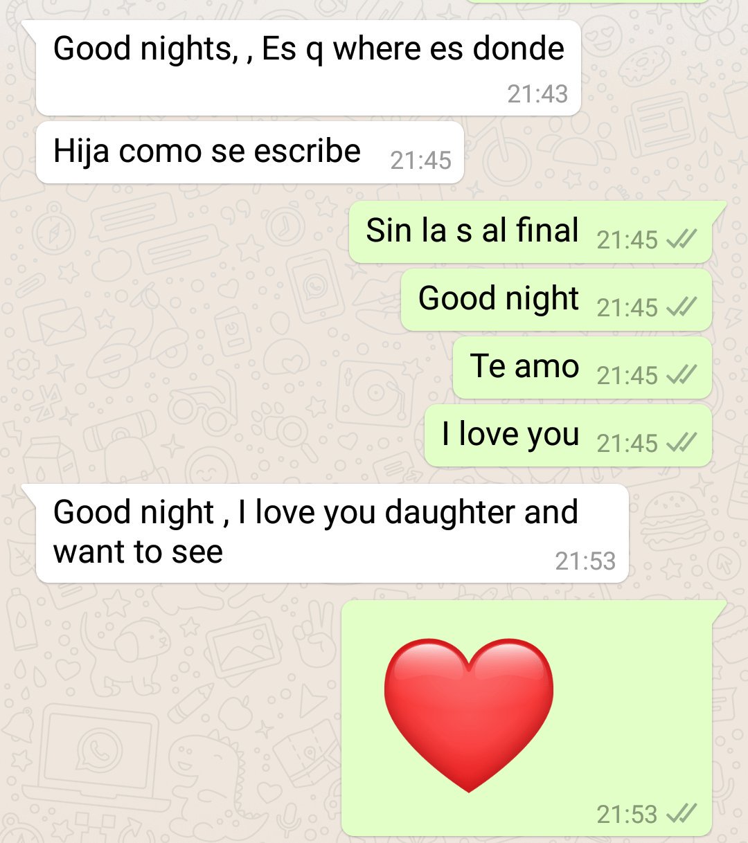 Como Se Dice En Ingles Te Amo Laura Angélica Ospina Herrera on Twitter: "Amo a mi mamá y mi mamá me mima  desde la distancia con estos mensajes, mientras práctica inglés:  https://t.co/GdkUO9yHj9" / Twitter