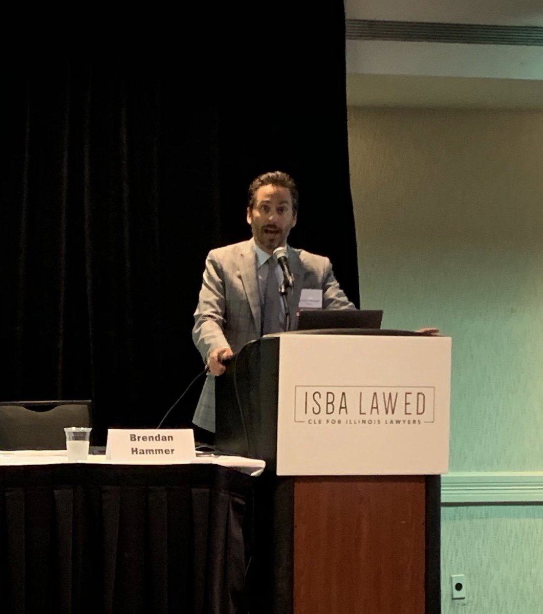 BergerSchatz's tweet photo. Brendan Hammer presented on mindfulness and meditation for lawyers at @ISBAlawyer #ssfc19 in Springfield today https://t.co/qDGwmrYYE9