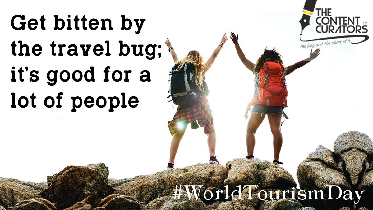 ContentCurator2's tweet image. Get bitten by the travel bug; it’s good for a lot of people
#WorldTourismDay

For More - bit.ly/2mZVNl7

Saraswathi K Anand
The Content Curators

#WorldTourismDay #TheContentCurators #ContentWriters #ContentWritingService #Coimbatore #ThomasCook #UNWTO