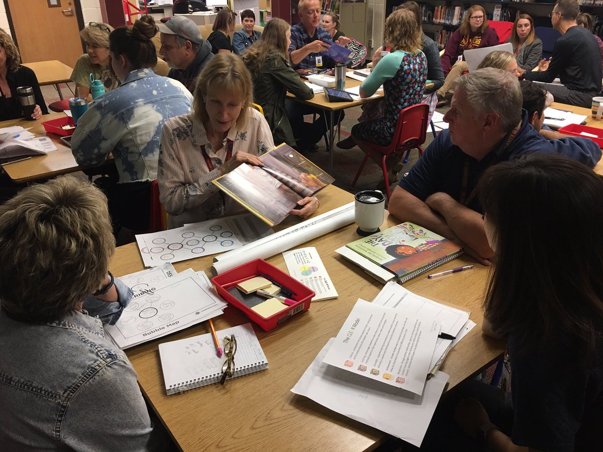 Equity Book Project share out this morning. Lots of excitement in the room! <a href="/PalmerLakeElem/">Palmer Lake Elementary</a> #togetherwewill