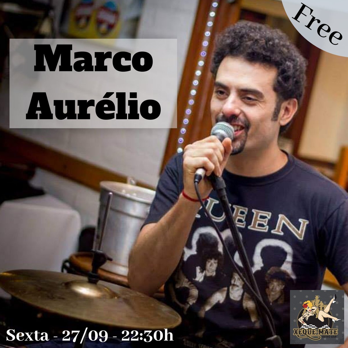 xeque_mate_bar's tweet photo. Aeee galerinha, amanhã já é sexta e nosso rolê vai ser Brazilian &amp; World Black, o @coreiosound  vai fazer aquele som de qualidade, que vai fazer todo mundo se levantar e dançar com as músicas de: Jorge Ben, Tim Maia, Ed Motta, Michael Jackson, entre outros. https://t.co/KaolIcpBQ7