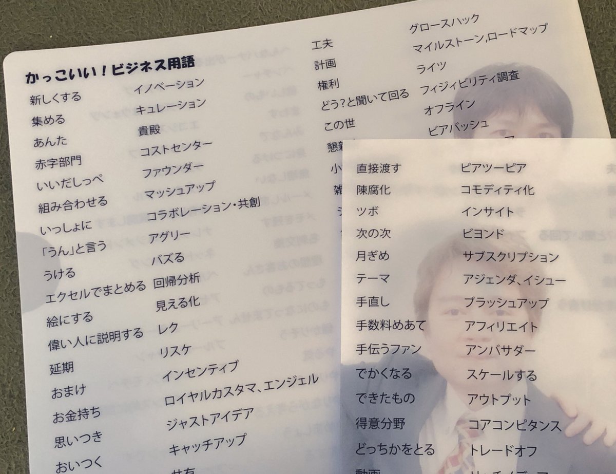 林 雄司 Auf Twitter ビジネス用語言い換えクリアファイルできました あしたのビズケットで販売します T Co Foioz7jcgt