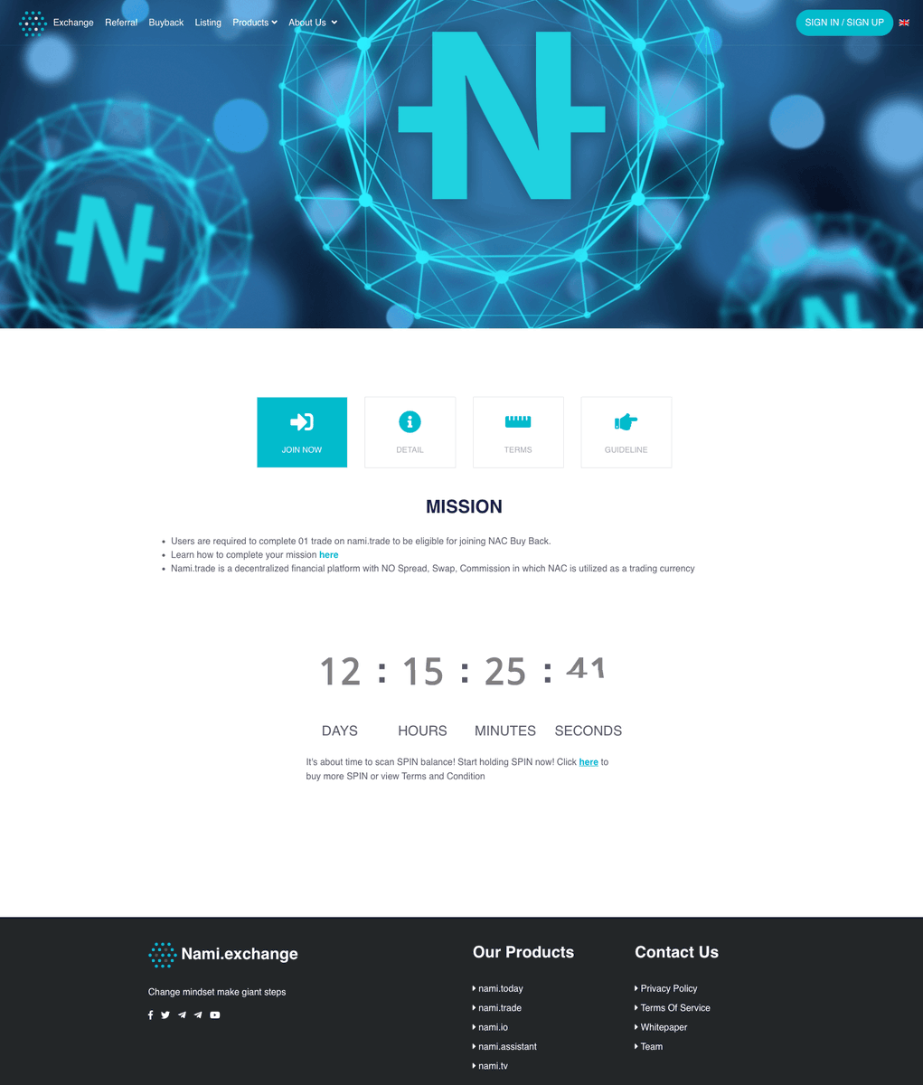 NamiExchange's tweet photo. NAC BUY BACK 05/10/2019

📌 Buy Back $0.15/NAC. Current price $0.005/#NAC
📌 1500 SPIN/ticket, ~ sell 2000 NAC/ticket ($300/ticket)

👉 How to win: https://t.co/D6qQyqp0a9

============
📌 Telegram : https://t.co/785kaHIIr7

$BTC $ETH #buy_back_offering $SPIN #cryptocurrency https://t.co/15ltUEBkpM