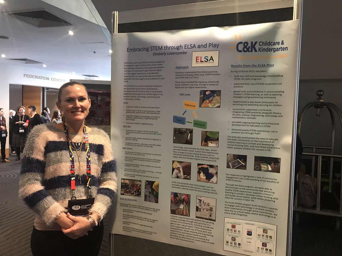 UC_SERC's tweet photo. One of our wonderful #ELSAPilot educators sharing her work at the @EarlyChildAust #ecaconference https://t.co/mBujBV7Gl2