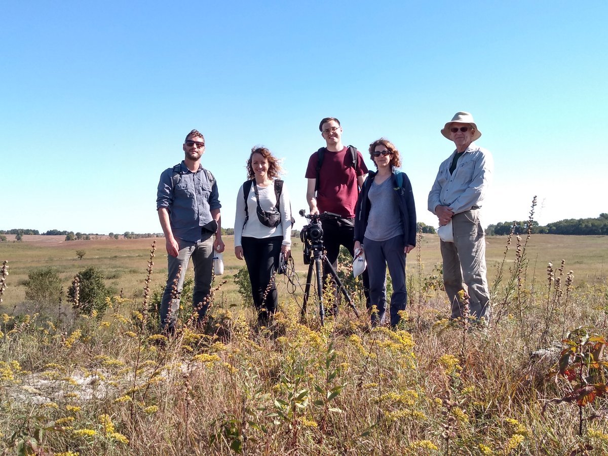MichaelWay88's tweet photo. Thankyou to the @Nachusa Grasslands people, especially to Bernie from the Friends, for showing us some splendid prairie sites to collect seed for our @Kewscience &amp; @Wakehurst_Place project.  Our media team also had a great day. https://t.co/sQ4wDmF4iT