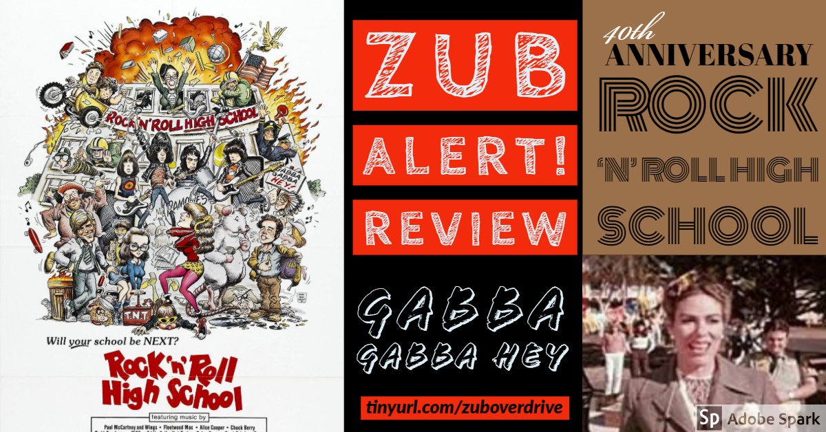 @LtdZub  Alert! We caught a big screen version of 'Rock And Roll High School' - read our review 'When Movies Wuz Dumb' at tinyurl.com/zuboverdrive @MarkyRamone @lindaramone @RamonesOfficial @pjsolestotally @maryworonov @paulbartel @rogercoreman #allanarkush @CarolinaDurham