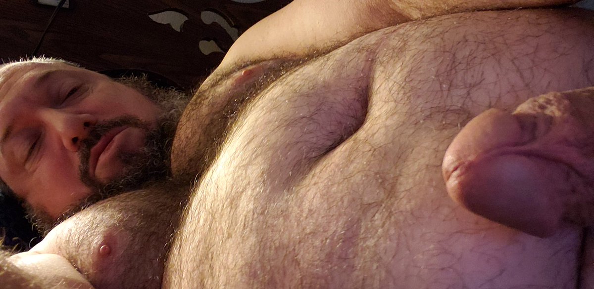 Bob_The_BearXXX's tweet photo. Uh-oh...he's perking-up again!!!! Hehehehe. My men @LessardGary @chubguy1234 @SleepingTim make me so horny, even when I'm not feeling my best!!!! I LOVE YOU ALL, MY BABES!!!! #Polyamory #Poly #PolyBear #PolyBears #BigCock #BigDick #HungBear #HornyBear https://t.co/yBepJMwTeS