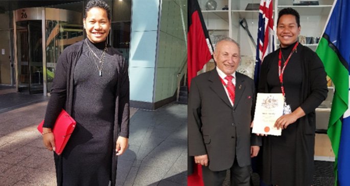 sun_fiji's tweet photo. Former Fijian women #weightlifter and #2018CommonwealthGames gold medalist Eileen Cikamatana is now an #Australian citizen.
#FijiSun #FijiNews 
https://t.co/wOYiPAn59P https://t.co/I6P6OhdaQm