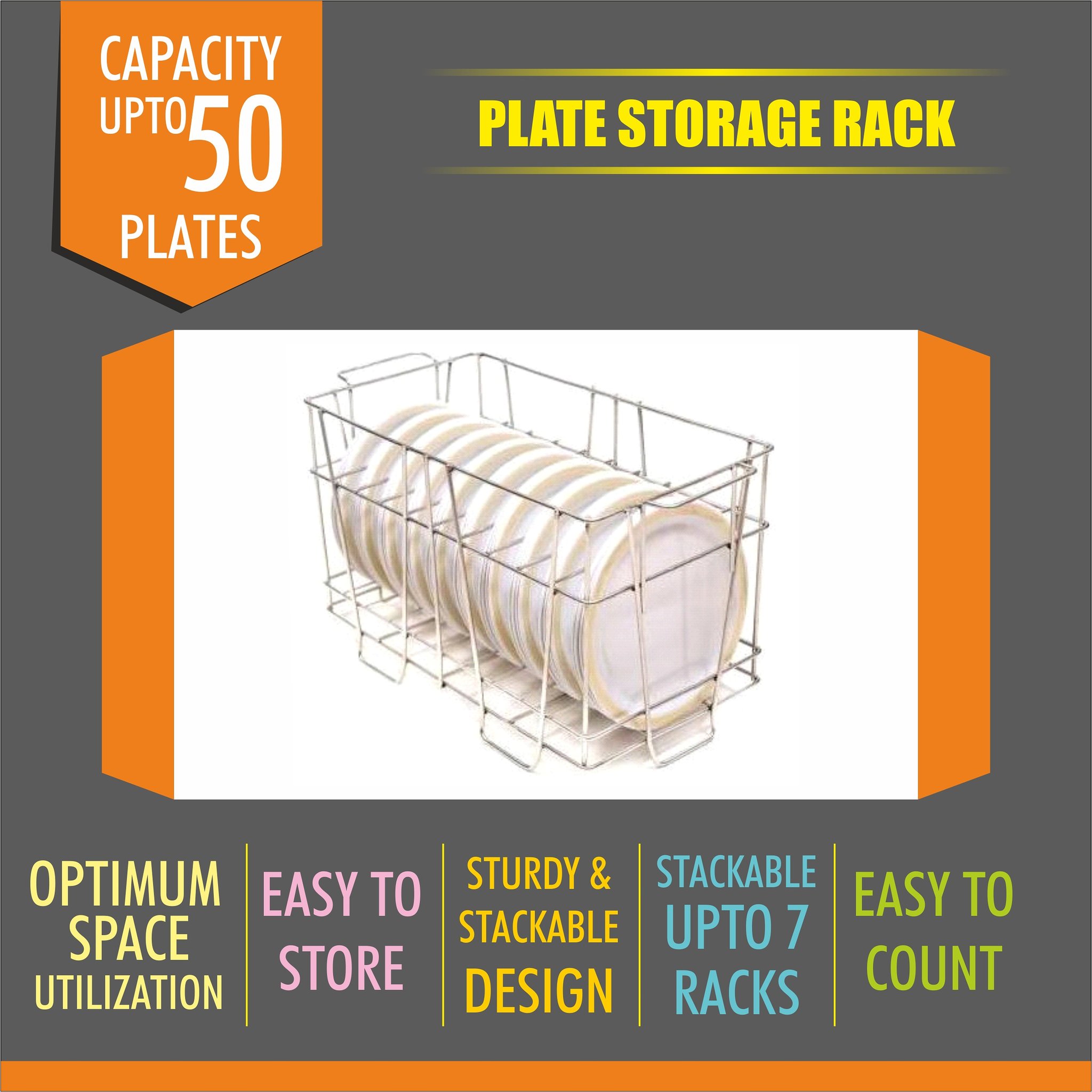 Catering plate storage hot sale