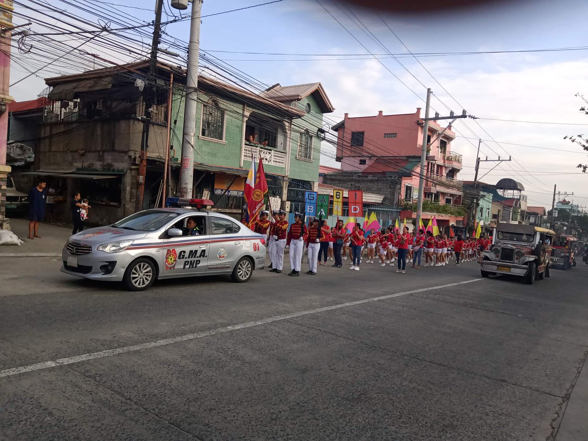Personnel of GMA MPS under the direct supervision of PMAJ ROMULO CO DELA REA, COP provide security assistance during the 119th Phillipine Civil Service Anniversary Alay Lakad held at GMA Minicipality.