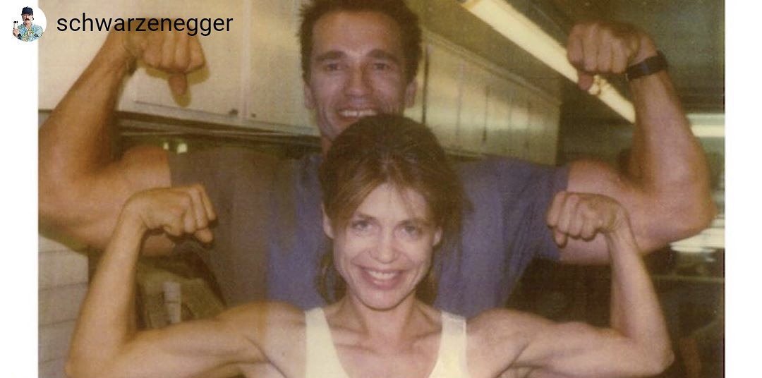 The Arnold Fans on X: "Arnold posted this great Linda Hamilton image today.  Look at those muscles! @Terminator #TerminatorDarkFate  https://t.co/cuMjVDRYpC" / X