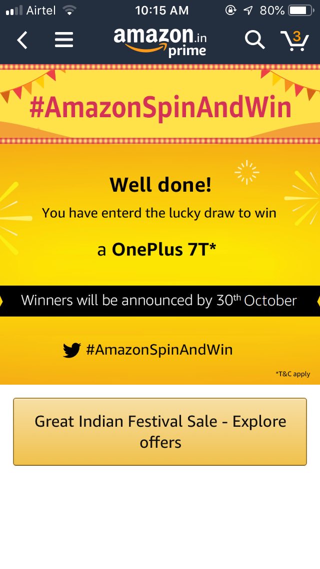 s_hraddh_a's tweet photo. #AmazonSpinAndWin https://t.co/m02g6Ctm9J