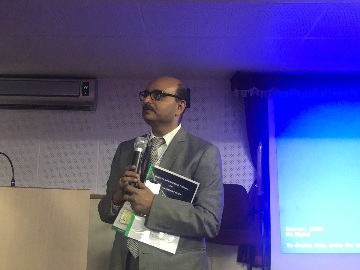 nqocnindia's tweet photo. Quality improvement workshop by NQOCN at Benglore IAP Neocon 2019. Highly motivated drs &amp; nurses attending with passion for quality.
Dr Vikram Datta addressing the need for QI. Dr Gautham explaining the need for quality &amp; safety. @drrajeshmehta @WHO @SushilUCMS @UNICEFIndia https://t.co/sPrWZ1xwv4