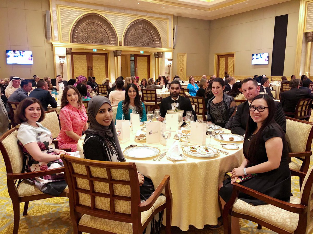 NadiaBukhariUCL's tweet photo. .@FIP_org closing dinner. A beautiful end to a fantastic World Congress ๐๐ #FIPcongress #FIP2019 #AbuDhabi ๐ฆ๐ช @SherlyMeilianti @EmiratesPalace https://t.co/KrOD9O243u