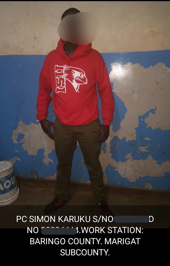 DCI_Kenya's tweet photo. 3 @NPSOfficial_KE Constables; Simon Gichui, Florence Karuku & Caroline Waithera & @kdfinfo Corporal-Eunice Wangari were last night arrested by #SCPU Detectives in Connection with the ATM Heist at Nairobi West. A motor vehicle suspected to be proceeds of the crime kept as Exhibit. https://t.co/V15U4J1zVy
