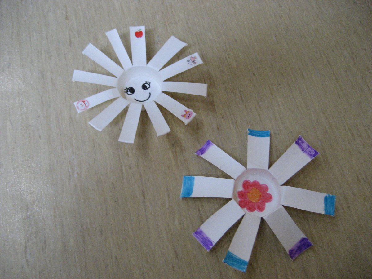 Uzivatel まんがんじ児童館 Na Twitteru 乳幼児自由参加ひろば きらきら が開催されました 紙コップのフリスビーを作りました それを外で飛ばして その後は 公園に隠された宝探しゲームをやりました 外は 天気がとても良く気持ちよかったです 児童館