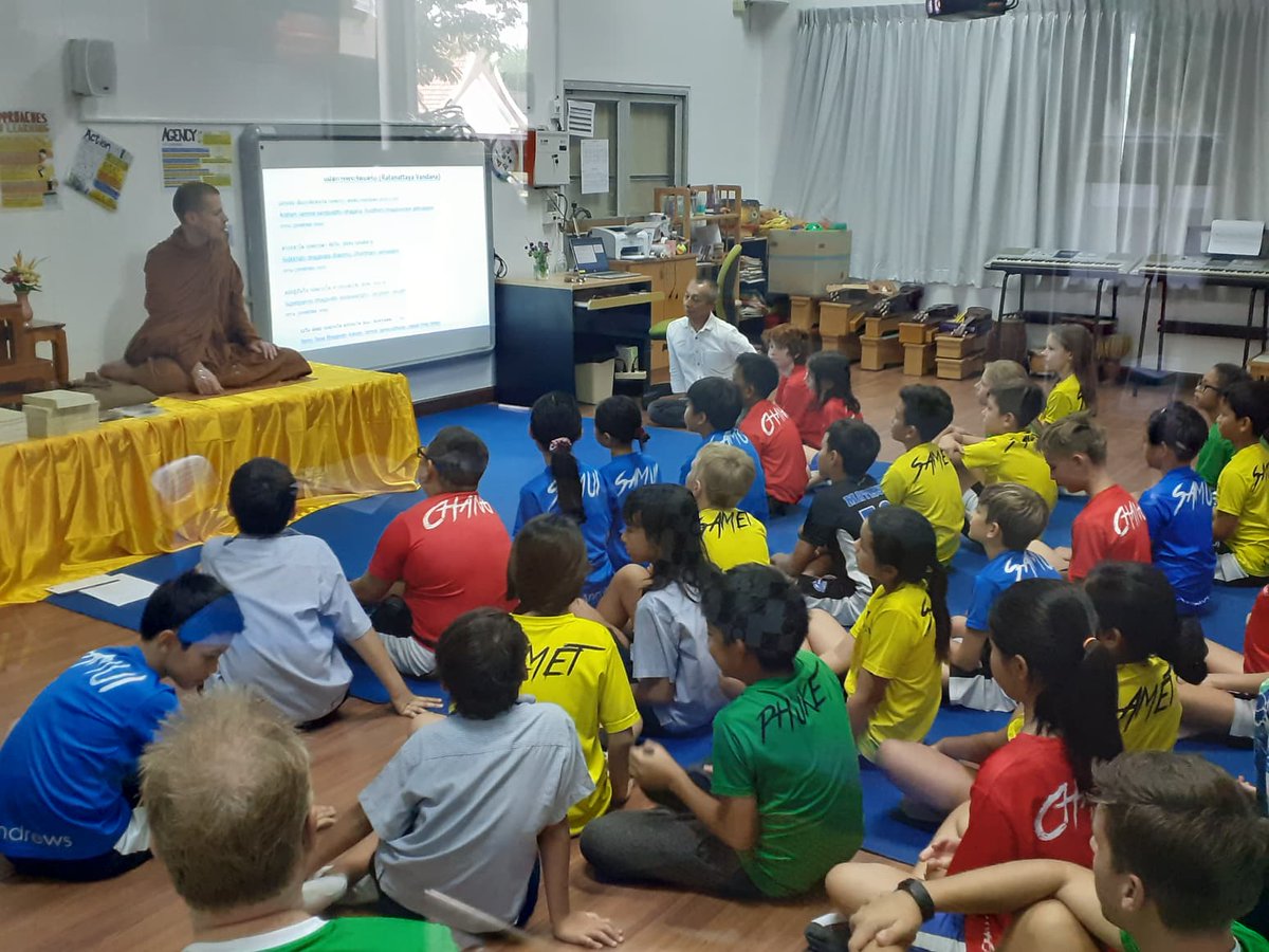 Why do you wear robes? What is it like living in a temple? These were just some of the questions our Primary Students asked Buddhist Monks who we were honoured to have at Green Valley for #CognitaGBWD. #CognitaWay #Mindful