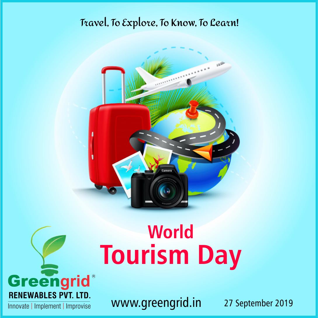GreengridR's tweet photo. 🏝In the journey of world wish every trip of yours has rays of sunshine.🏜

Happy World Tourism Day✈️

Greengrid Renewables Pvt. Ltd. https://t.co/jjhOE1fWHC