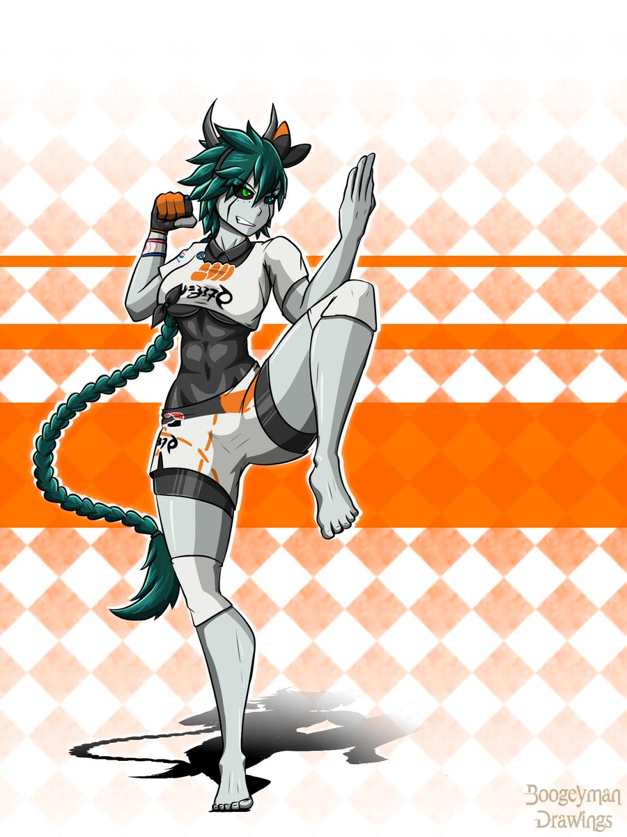 Boogeym74050873's tweet photo. Dibujo de Boorasiel haciendo cosplay de #Bea de #PokemonSwordShield 

Espero les gusten las 3 variantes que hice del fondo ^^

Tags: #art #digitalart #cosplay #drawing #originalcharacter https://t.co/pvvG53eI77