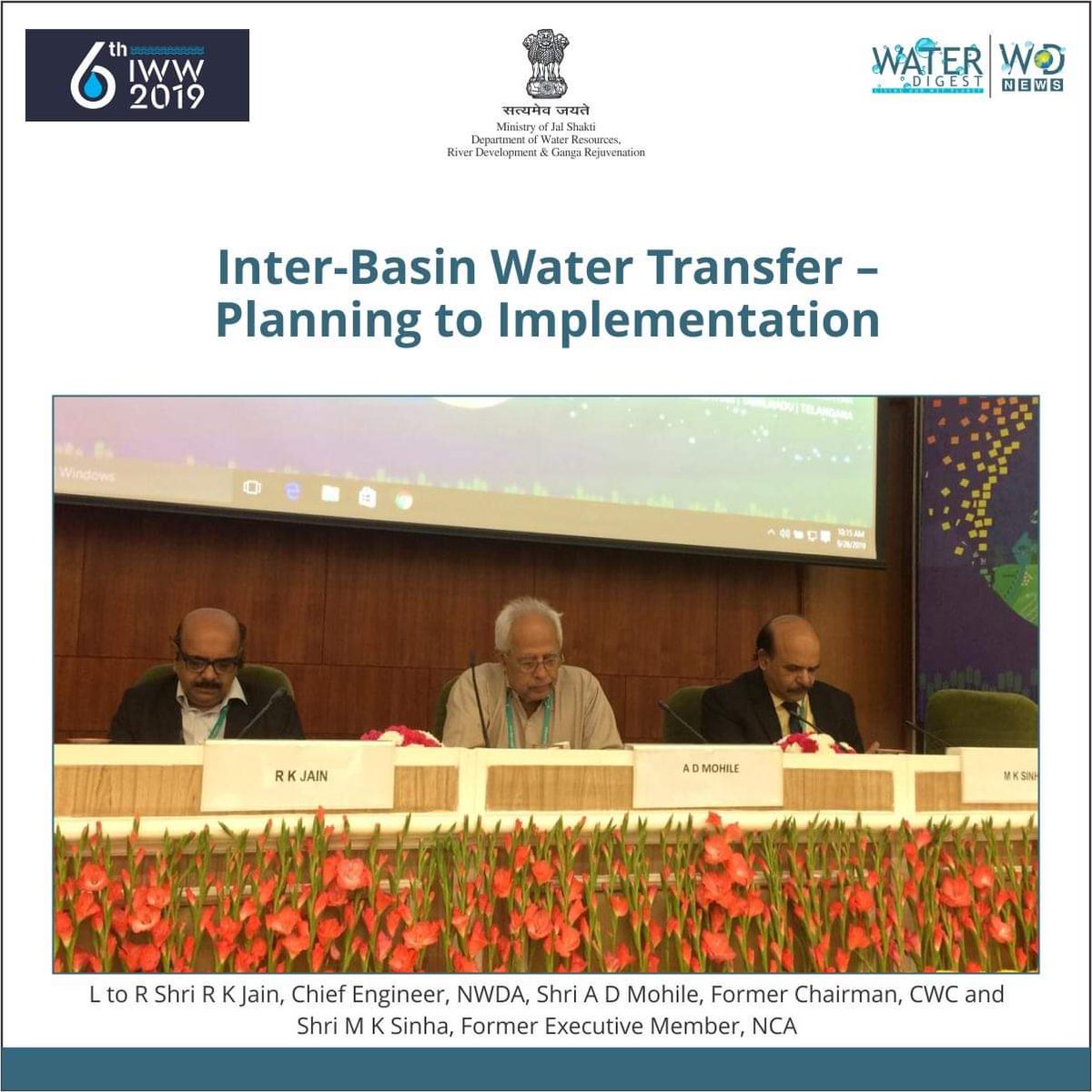 DoWRRDGR_MoJS's tweet photo. Day 3- Deliberations held in various sessions by the key experts on various important topics during India Water Week 2019. #IWW #IndiaWaterWeek #IndiaWaterWeek2019. https://t.co/yZry6p2c8h