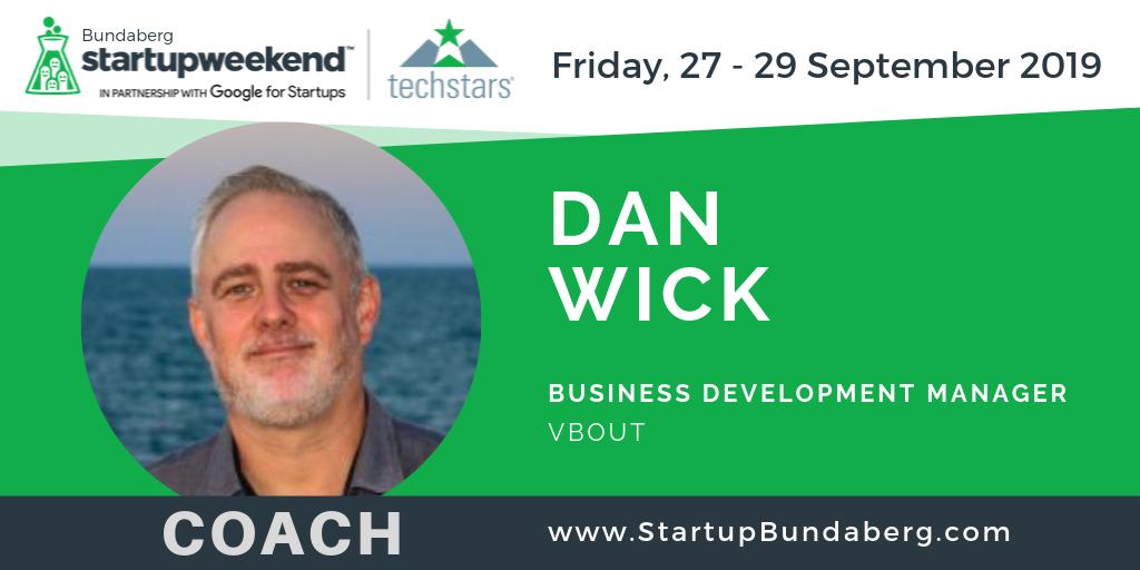 Meet Dan Wick, Startup Weekend Coach - Learn more about Dan and get your tickets today to Startup Weekend Bundaberg 2019, this weekend 27 - 29 September! - buff.ly/2m7RzYo #swbundy2019 #swbundy #techstars #startupweekend