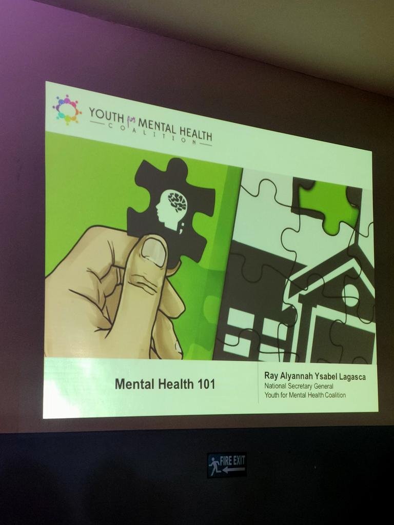 gretchenho's tweet photo. Alyannah Lagasca from @Youth4MH talks about Mental Health 101. "When was the last time you asked kumusta ka?" She asks the students. #DigitalWellness #Angelicum #Digitalhealth #digitalliteracy #mentalhealth @Digital360PH @giasison https://t.co/K2XNtStXQT