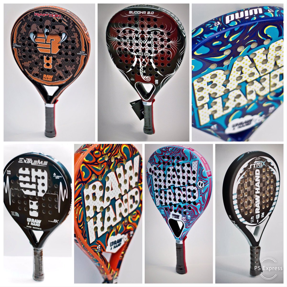 rawhandpadel's tweet photo. ¿ Cual es tu favorita? 🧐

🎾 Raptor
🎾 Buddha 2.0
🎾 W3 
🎾 W3 Orange
🎾 W3 Blue
🎾 StriX
🎾 Extreme 

#rawhandpadel #padel #FelizViernesATodos 
————————————————-
Y muy pronto novedades 🔖🔍😜 https://t.co/Pv1BPb3GP3