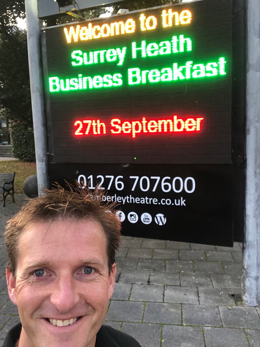 Early start but exciting discussions ahead ⁦<a href="/Surreyheath/">Surrey Heath Borough Council</a>⁩ business breakfast ⁦<a href="/SurreyHeathCEO/">Surrey Heath Chief Executive Officer</a>⁩