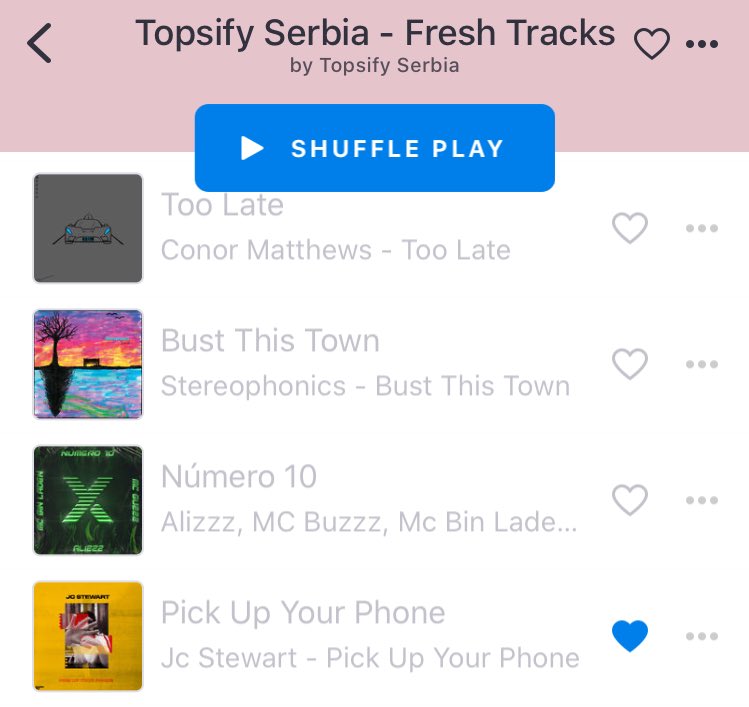 Topsify Playlists on Deezer 

#UKTop50 #TopsifyNederland #Koffietijd #TopsifySerbia #FreshTracks #PickUpYourPhone