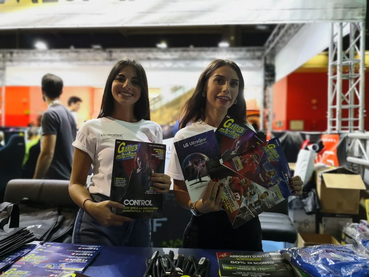 TheGamesMachine's tweet photo. Una galleria di immagini per il primo giorno di TGM a Milan Games Week - Pad12, A05 - tra giochi da far provare (#Control, #PES2020, #WolfensteinYoungblood, #Tekken7 e tanti altri ancora),tornei, modding e tante "sobrie" postazioni PC😱
#TheGamesMachine #Frogbyte #MilanGamesWeek https://t.co/kTICGMWyCE