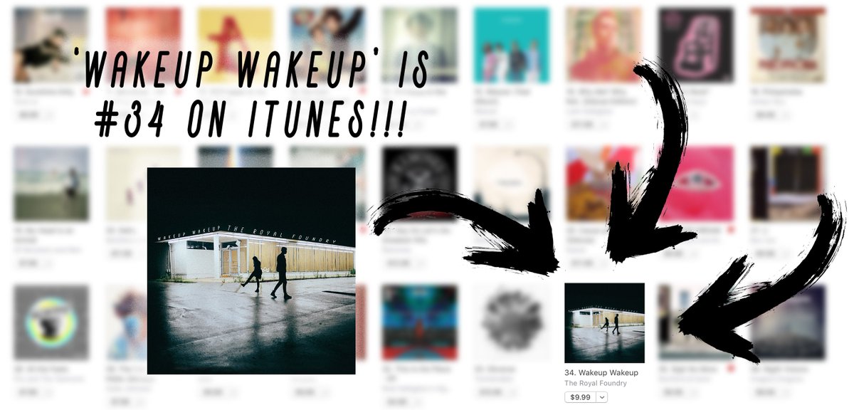 We're #34 on iTunes!!! Let's keep it climbing. You can download the new album here. music.apple.com/ca/album/wakeu…