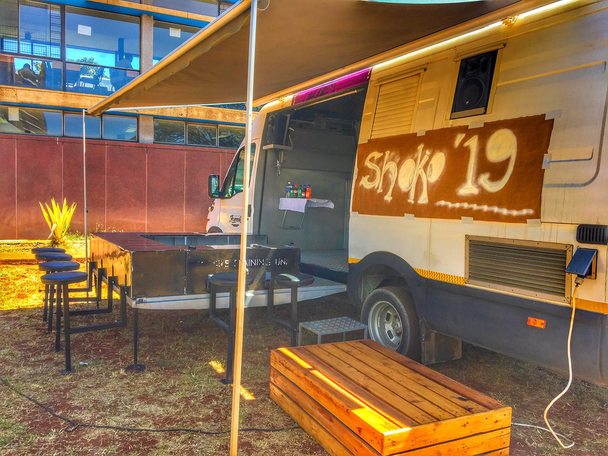 acumeuszw's tweet image. Thé party van is at Shoko festival this year, pass by the van and get a drink of your choice. #Shoko2019 #hubunconference #hub #day1 #harare
