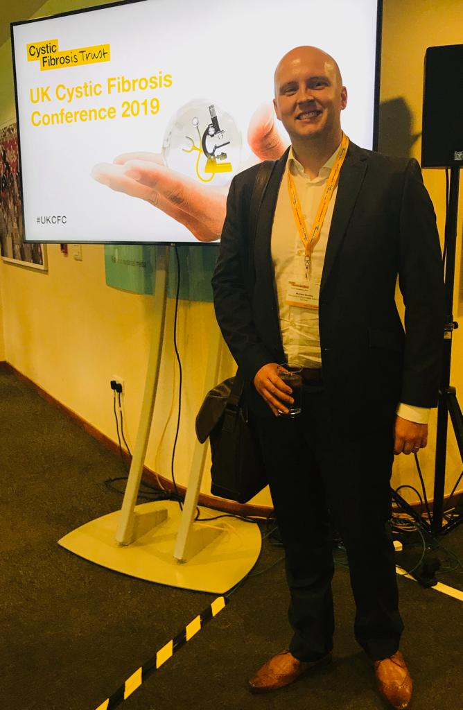 AdultCystic's tweet image. Our Pharmacist Michael is attending day 2 of #UKCFC 2019 and presenting this afternoon on; Polypharmacy within CF and moving towards deprescribing. @cftrust @BlackpoolHosp