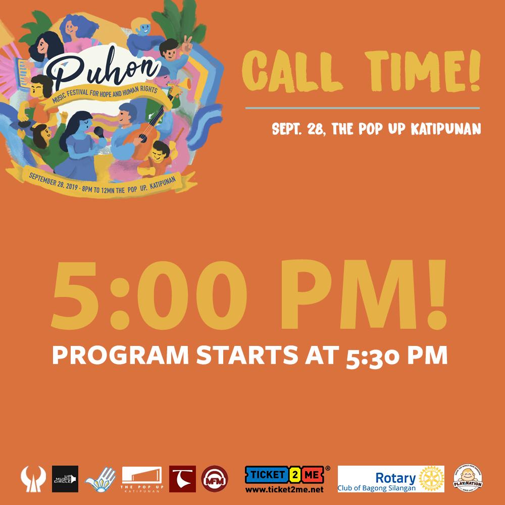cfhr_ph's tweet photo. ANNOUNCEMENT, EVERYONE!

Due to logistical concerns, we have to set our program earlier than planned. We will be opening the concert grounds at 5:00PM and the show will start at 5:30PM.

Make sure to come early because you surely don't want to miss your favorite bands!

See yah! https://t.co/yWucBnVa62