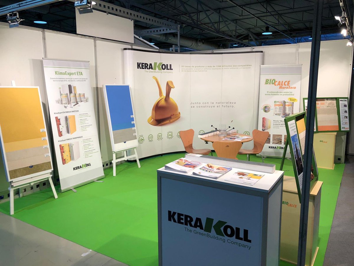German_TSP's tweet photo. @kerakoll_es está presente en #ediFica presentando el sistema #klimaExpert y #Biocalce en @IFA_Feria #Passivhaus #sostenibilidad https://t.co/l6tfPScP3D